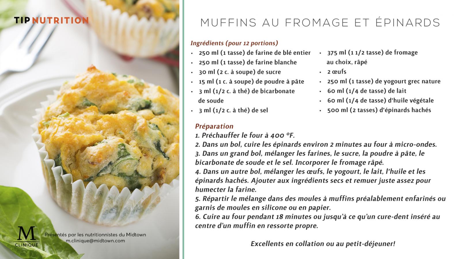 muffin-fromage-épinards
